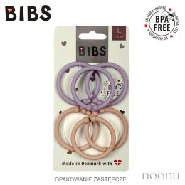 BIBS LOOPS 6-PACK - PEACH & HEATHER