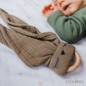 Hi Little One - Przytulanka dou dou z gryzakiem SLEEPY BUNNY z organicznej BIO bawełny Apricot