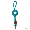 Hi Little One - sznurkowa zawieszka z kółkiem do smoczka Pacifier holder with RING Dark Teal