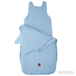 Hi Little One śpiworek dla Niemowlaka muślin TOG 3,0 ONE BAG Baby Blue roz M