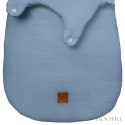 Hi Little One śpiworek dla Noworodka muślin TOG 3,0 ONE BAG Baby Blue roz S