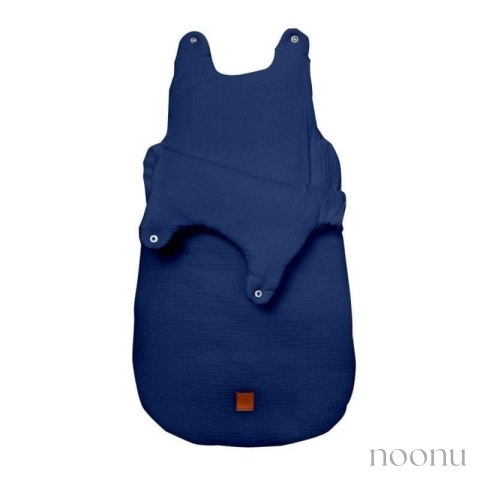 Hi Little One śpiworek dla Noworodka muślin TOG 3,0 ONE BAG Navy roz S