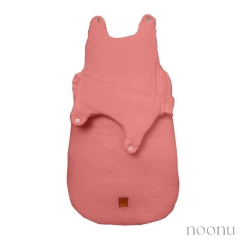 Hi Little One śpiworek dla Noworodka muślin TOG 3,0 ONE BAG Salmon roz S