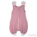 Hi Little One śpiworek do spania z nogawkami dla Niemowlaka TOG 1,0 BIO muślin MOUSE Baby Pink/Blush roz M