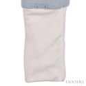 Hi Little One śpiworek dwustronny z nogawkami TOG 1,5 BIO muślin SLIM BAG BABY BLUE/JEANS roz M