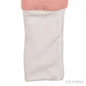 Hi Little One śpiworek dwustronny z nogawkami TOG 1,5 BIO muślin SLIM BAG BABY PINK/CORAL roz M