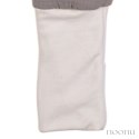 Hi Little One śpiworek dwustronny z nogawkami TOG 1,5 BIO muślin SLIM BAG GREY/MINT roz M