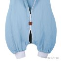 Hi Little One śpiworek do spania z nogawkami dla Niemowlaka TOG 1,0 BIO muślin ELEPHANT Baby Blue/Gray roz M