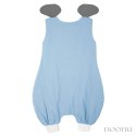 Hi Little One śpiworek do spania z nogawkami dla Niemowlaka TOG 1,0 BIO muślin ELEPHANT Baby Blue/Gray roz M