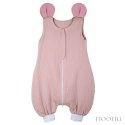 Hi Little One śpiworek do spania z nogawkami dla Niemowlaka TOG 1,0 BIO muślin MOUSE Blush/Baby Pink roz M