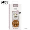 BIBS COLOUR 2-PACK HAZE & CARAMEL S Smoczek Uspokajający kauczuk Hevea