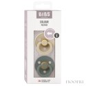 BIBS COLOUR 2-PACK VANILLA & PINE S Smoczek Uspokajający kauczuk Hevea