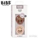 BIBS COLOUR 2-PACK WOODCHUCK & BLUSH S Smoczek Uspokajający kauczuk Hevea