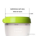 COMOTOMO - 2 antykolkowe butelki silikonowe MOM'S BREAST 150 ml Green NEWBORN 2 pack