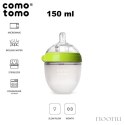 COMOTOMO - 2 antykolkowe butelki silikonowe MOM'S BREAST 150 ml Green NEWBORN 2 pack