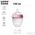 COMOTOMO - 2 antykolkowe butelki silikonowe MOM'S BREAST 150 ml Pink NEWBORN