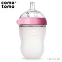 COMOTOMO - 2 antykolkowe butelki silikonowe MOM'S BREAST 250 ml Pink BABY