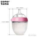 COMOTOMO - antykolkowa butelka silikonowa MOM'S BREAST 150 ml Pink NEWBORN