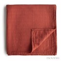 Mushie - otulacz kocyk letni 100% organic cotton Auburn 120 x 120