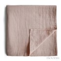 Mushie - otulacz kocyk letni 100% organic cotton Blush 120 x 120