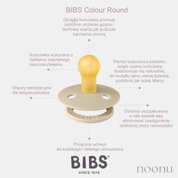 BIBS COLOUR 2-PACK BLUSH & VANILLA M Smoczek Uspokajający kauczuk Hevea