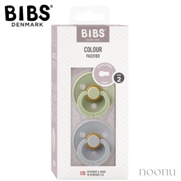 BIBS COLOUR 2-PACK SAGE & CLOUD M Smoczek uspokajający kauczuk Hevea