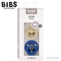 BIBS COLOUR 2-PACK VANILLA & CORNFLOWER M Smoczek Uspokajający kauczuk Hevea