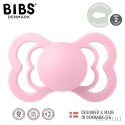 BIBS SUPREME BABY PINK M Smoczek symetryczny kauczuk Hevea