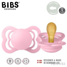 BIBS SUPREME BABY PINK S Smoczek symetryczny kauczuk Hevea