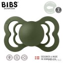 BIBS SUPREME GREEN HUNTER M Smoczek symetryczny kauczuk Hevea