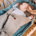 Hi Little One kołderka rożek z podusią z oddychającej organicznej BIO bawełny Baby Blue