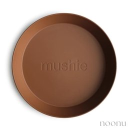 Mushie - 2 talerzyki Round Caramel