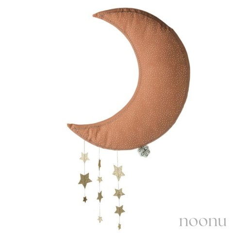 Picca LouLou - Dekoracja ścienna Sparkle Moon with Stars PINK 45 cm