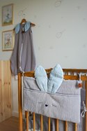 Hi Little One organizer przybornik do łóżeczka SLEEPY BUNNY Grey/Baby Blue