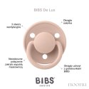 BIBS DE LUX 2-PACK IVORY & BABY PINK Smoczek uspokajający silikonowy ONE SIZE