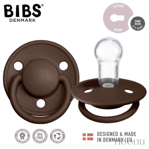 BIBS DE LUX MOCHA Smoczek uspokajający silikonowy ONE SIZE