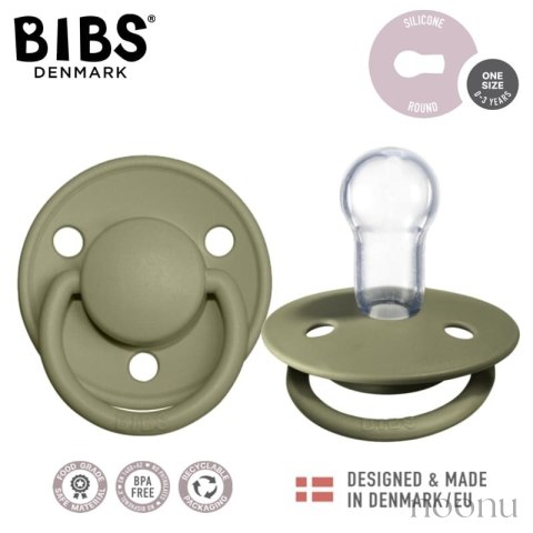 BIBS DE LUX OLIVE Smoczek uspokajający silikonowy ONE SIZE