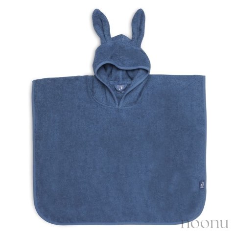 Jollein ponczo kąpielowe z kapturem 65x62 cm Króliczek RABBIT Jeans Blue