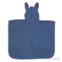 Jollein ponczo kąpielowe z kapturem 65x62 cm Króliczek RABBIT Jeans Blue