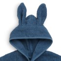 Jollein szlafroczek niemowlęcy z kapturem 1-2 lata Króliczek RABBIT FROTTE JEANS BLUE