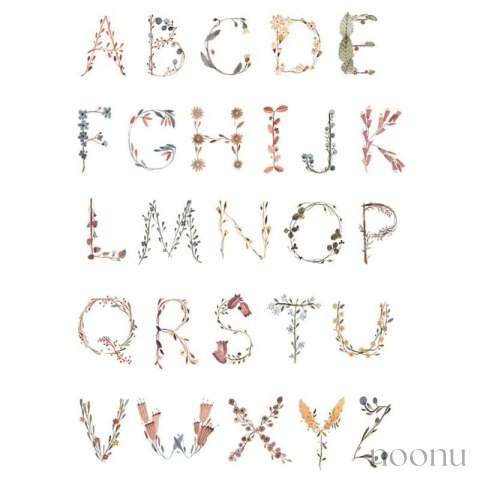 Mushie - Plakat Alphabet Medium