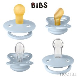 BIBS TRY-IT PACK BABY BLUE 4 smoczkowy zestaw prezentowy smoczków niemowlęcych