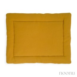 Jollein mata niemowlęca dwustronna do zabawy 100x80 cm BRICK VELVET Mustard