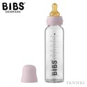 BIBS BABY GLASS BOTTLE DUSKY LILAC Antykolkowa Butelka Szklana dla Niemowląt 225 ml