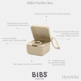 BIBS PACIFIER BOX IVORY 2 w 1 etui do smoczków oraz pojemnik do sterylizacji smoczków