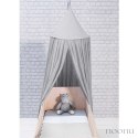 Jollein moskitiera baldachimowa nad łóżeczko niemowlęce 245 cm VINTAGE Soft Grey