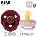 BIBS COLOUR 2-PACK PINK PLUM & ELDERBERRY S Smoczek Uspokajający kauczuk Hevea