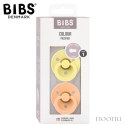 BIBS COLOUR 2-PACK SUNSHINE & PEACH SUNSET S Smoczek Uspokajający kauczuk Hevea