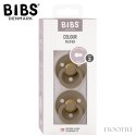 BIBS DUO COLOUR DARK OAK M Smoczek uspokajający kauczuk Hevea 2 szt