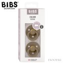 BIBS DUO COLOUR DARK OAK S Smoczek Uspokajający kauczuk Hevea 2 szt